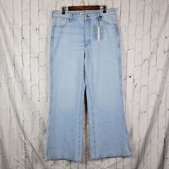 Wrangler Sky Blue Wide Leg Jeans - Picture 5 of 12